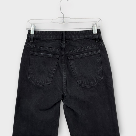 Khaite Abigail High-Rise Straight-Leg Jean in Prescott Black Womwn’s Size 26 - Picture 8 of 10